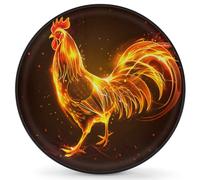 Spare Wheel Covers Rooster Fire Animal Replacement Tyre Cover Wheatherproof Durable Tyre Storage Bag, For Suv, Car, Travel Trailer, 16in