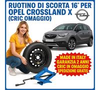 Spare Wheel Opel Crossland X 125/85 R16 Jack Included DOT2025