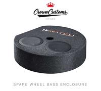 SPARE WHEEL SUBWOOFER MATCH PP 7S-D 400 WATT BASS ENCLOSURE COMPACT SUBWOOFER