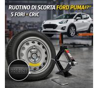 Ford Puma Spare Wheel Kit 17” Jack Key DOT2025 125/70 R17