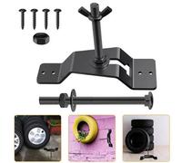 Spare Wheel Tire Steel Rack Mount Holder Fixed Support Carrier Wall-Mounted Set