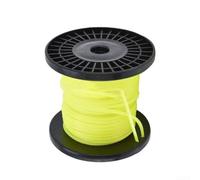 Spare Yellow Square Trimmer Line Wire, Nylon Material, 3mm x 100m, for Grass Brushcutters