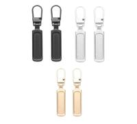 Spare Zipper Pull, 6 Piece Metal Zipper Pull, Removable Metal Zipper Pull Tabs, Zipper Pulls Replacement, for Purse, Clothes, Jeans, Suitcase, Luggage