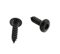 sparefixd 2 x Door Handle Black Screws 4.2 x 16mm to Fit Zanussi Oven
