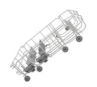 sparefixd Bottom Basket Tray with Wheels to Fit Neff Dishwasher