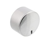 sparefixd Compatible with AEG GHob Temperature Control Knob Silver Stainless Steel