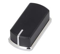sparefixd Control Knob Switch, Black & Silver to Fit Belling Oven