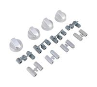 sparefixd for Cooke & Lewis Cooker Oven Silver Control Knob Knobs x 4
