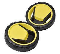 sparefixd for Karcher K4 K5 Premium Pressure Washer Wheel Set x 2 Black Yellow