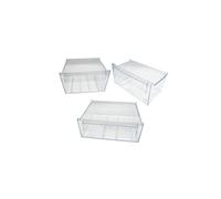 sparefixd Freezer Drawer Kit of 3 to Fit Zanussi Fridge & Freezer