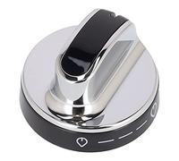 sparefixd Gas Control Knob, Black Chrome to Fit New World Oven