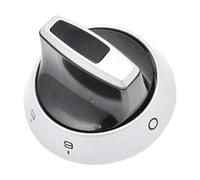sparefixd Silver & Black Hob Control Knob for Cannon C60EKK Cooker