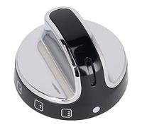 sparefixd Suitable for New World Cooker Top Oven Grill Chrome Black Control Knob