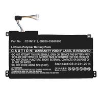 Sparepart: CoreParts Battery for Asus Notebook, Laptop 39.27Wh Li-Pol 11.55V, 0B200-03680300, C31N1912, 0B200-036 (Laptop 39.27Wh Li-Pol 11.55V 3400mAh)