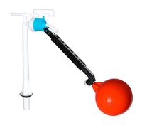 Spares2Go 1/2" Bottom Entry Valve Straight Toilet Cistern Filling Inlet 4 1/2" Ball Float Kit