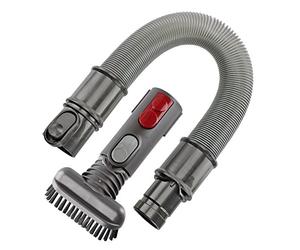 SPARES2GO 1.4m Compact Extension Hose + Stubborn Dirt Brush Kit for Dyson CY22 CY23 Cinetic Big Ball Animal Vacuum Cleaner