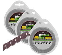 SPARES2GO 1.5mm Low Noise Strimmer Line Spool Refil for Flymo Strimmers (Extra Long 3 x 15m)