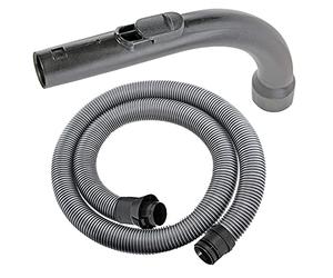 SPARES2GO 1.8m Flexible Hose & Curved Handle Nozzle Compatible with Miele C1 C2 C3 Cat & Dog Compact Powerline Ecoline Vacuum Cleaners