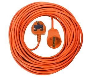 SPARES2GO 10m Mains Power Cable UK 3 Pin Plug compatible with Grizzly ERM 1233 1434-2 G Lawnmower