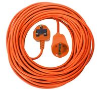 SPARES2GO 10m Mains Power Cable UK 3 Pin Plug compatible with Ryno GT2318 ME1030G Lawnmower