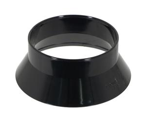 Spares2go 110mm Black uPVC Weathering Collar Roof Vent Sleeve Pipe Fitting