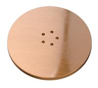 Spares2Go 110mm Luxury Plug Cover For Shower Trap With 90mm Tray (Brushed Copper)