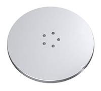 SPARES2GO 110mm Luxury Plug Cover for Shower Trap with 90mm Tray (Chrome Silver)