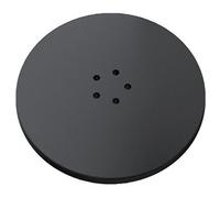 Spares2Go 110mm Luxury Plug Cover For Shower Trap With 90mm Tray (Matt Black)