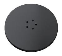 SPARES2GO 110mm Luxury Plug Cover for Shower Trap with 90mm Tray (Matt Black)