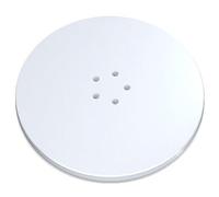 SPARES2GO 110mm Luxury Plug Cover for Shower Trap with 90mm Tray (Matt White)