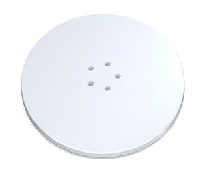 SPARES2GO 110mm Luxury Plug Cover for Shower Trap with 90mm Tray (Matt White)