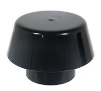 110mm Vent Extract Cowl Mushroom Soil Pipe Stack System Weather Ring Seal (Black)