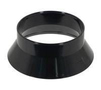 Spares2Go 110mm Weathering Collar Soil Solvent Weld Pipe Roof Vent Sleeve Weather Skirt (Black)