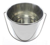 Spares2Go 12 Litre Stainless Steel Handled Pail Bucket (Silver)