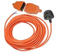 SPARES2GO 12 Metre Cable & Lead Plug Repair Extension + 2 Core Pin Coupler Connector Socket compatible with Bosch Lawnmowers, Strimmers, Trimmers, Hedge Cutters (12m)