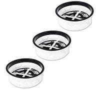 SPARES2GO 12" Microfibre Cloth Round Filters Compatible with Numatic Henry Hetty James Vacuum Cleaners (Pack of 3)