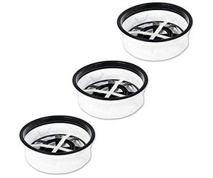 SPARES2GO 12" Microfibre Cloth Round Filters Compatible with Numatic Henry Hetty James Vacuum Cleaners (Pack of 3)