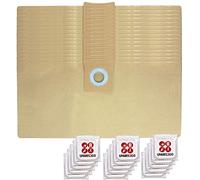 SPARES2GO 15 x Dust Bags for Titan 16L 20L 30L 40L Vacuum Cleaner + Freshener Tabs