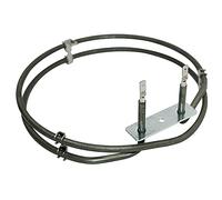 SPARES2GO 2 Turn Heating Element for Belling Fan Oven (2000w) | 2000 Watts, Upper Width: 195mm, Diameter: 200mm, Plate Length: 73mm, Tag Height: 50mm, Tag Distance (hole to hole): 45mm