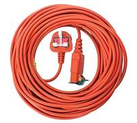 SPARES2GO 20 Metre Mains Cable & Lead Plug for Flymo Chevron 34 34C 34VC RE300 RE350 RE35-3 RE42 Lawnmower (20m)
