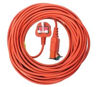 SPARES2GO 20 Metre Mains Cable & Lead UK Plug for Hawksmoor 61144 70639 98794 Hedge Trimmer (20m)