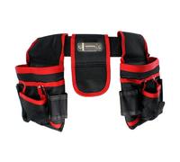 Heavy Duty 20 Pocket Double Tool Belt Pouch for DIY Trade Jobs Joiners Carpenters Builders