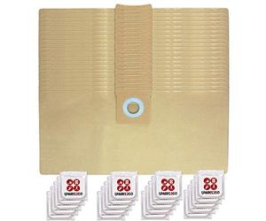 SPARES2GO 20 x Dust Bags for Titan 16L 20L 30L 40L Vacuum Cleaner + Freshener Tabs