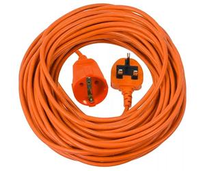 SPARES2GO 20m Extra Long Mains Power Cable UK 3 Pin Plug for McGregor MEH1533A M3E1233RA Lawnmower