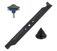 Spares2Go 22" 56Cm Hi Lift Blade For Hayter Harrier 56 560 561 566 Pro Series + Balancer Sharpener