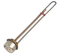 SPARES2GO 27" Incoloy Hard Hot Water Immersion Heater Boiler Element | Includes Copper Pocket + Thermostat