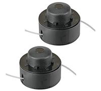 SPARES2GO 2m Dual Line & Spool for B&Q TRY250SGTA TRY300SGTA Strimmer Trimmer (1.3mm, Pack of 2)
