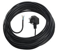 SPARES2GO 3 Core Power Cable compatible with Titan 15L 16L 20L 30L 40L Vacuum Cleaner 13A UK Plug (10m)