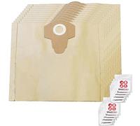 SPARES2GO 30L Strong Dust Bags compatible with Aldi Ferrex TVC1401.1 Vacuum Cleaner (Pack of 10 + Fresheners)