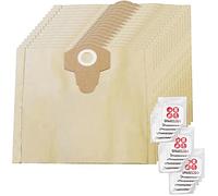 SPARES2GO 30L Strong Dust Bags compatible with Aldi Ferrex TVC1401.1 Vacuum Cleaner (Pack of 15 + Fresheners)